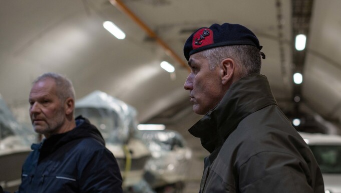 Geir Bentzen and Lieutenant Colonel Frank Ramakers. Bentzen was the last commanding officer at Olavsvern. Geir Bentzen and Lieutenant Colonel Frank Ramakers. Bentzen was the last commanding officer at Olavsvern.
