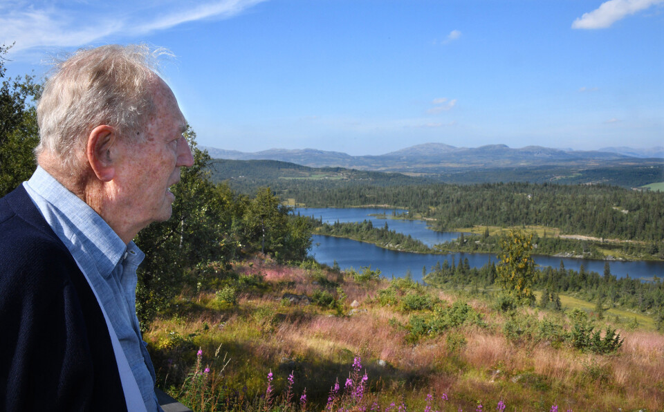 TILBAKE: Erling Lorentzen tilbake i Hallingdal der han under 2. verdskrig vart betre kjend under dekk-namnet «Arnfinn».