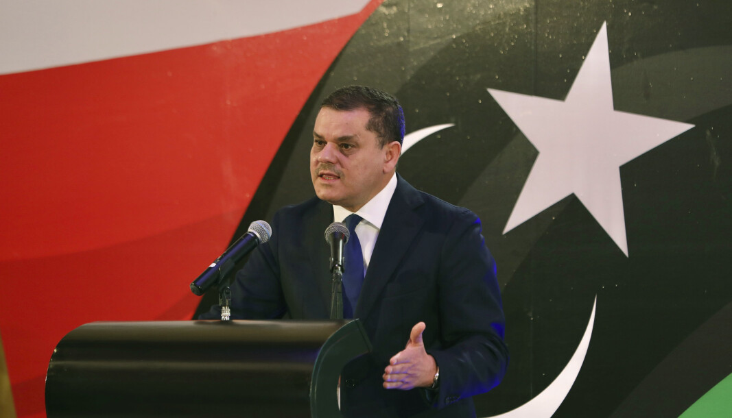 STATSMINISTER: Abdul Hamid Dbeibah ble godkjent av nasjonalforsamlingen i Libya. STATSMINISTER: Abdul Hamid Dbeibah ble godkjent av nasjonalforsamlingen i Libya.