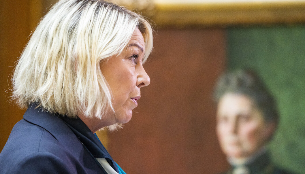 VURDERER SALG: Justis- og beredskapsminister Monica Mæland (H) skal tirsdag 23. mars redegjøre for Stortinget om Bergen Engines-saken. VURDERER SALG: Justis- og beredskapsminister Monica Mæland (H) skal tirsdag 23. mars redegjøre for Stortinget om Bergen Engines-saken.