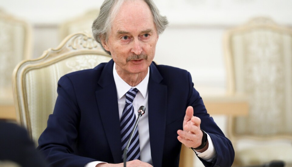 SPESIALUTSENDING: FNs spesialutsending til Syria, den norske diplomaten Geir O. Pedersen, etterlyser internasjonalt engasjement og stille diplomati for å få en slutt på den ti år lange borgerkrigen i Syria.