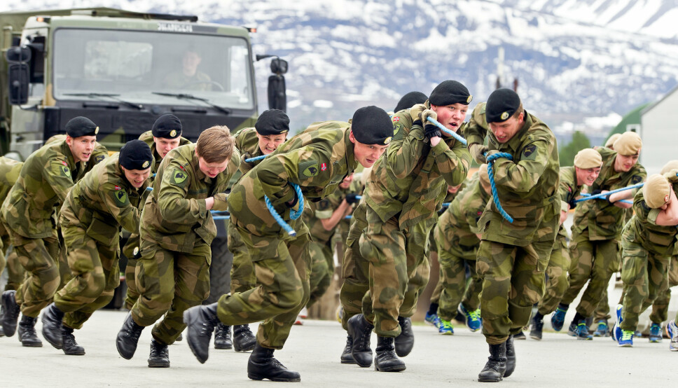 Tema for årets soldataksjon er psykisk helse. Dette bildet er fra soldataksjonen 2016 på Skjold.