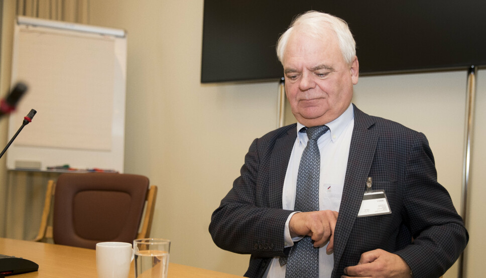 Svein Grønnern (avbildet) leder EOS-utvalget og leverte onsdag årsmeldingen for 2020 til stortingspresident Tone Wilhelmsen Trøen.