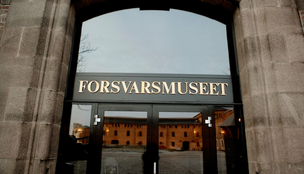 FÅR NY EIER: Hovedinngangen til Forsvarsmuseet på Akershus festning i Oslo.