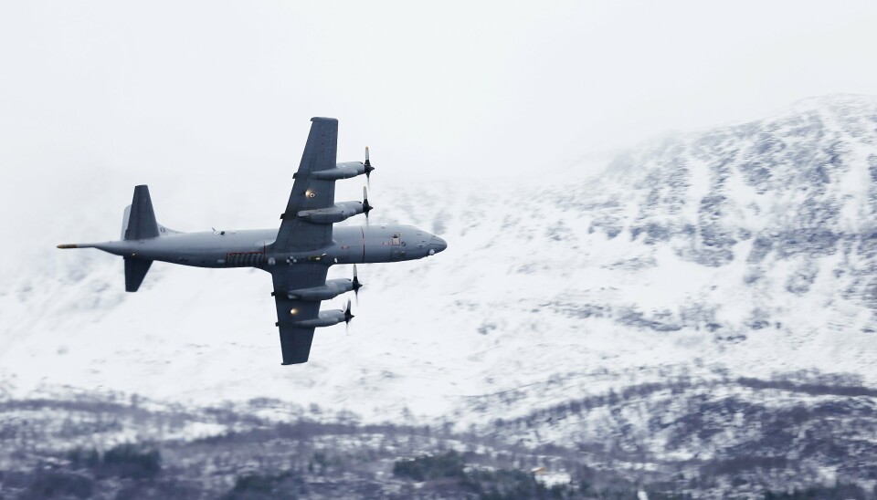De maritime patruljeflyene P-3C Orion overvåker norske interesseområder i nord. Her ser vi et Orion fly fra 333 skvadronen under vinterøvelsen Cold Response 2014