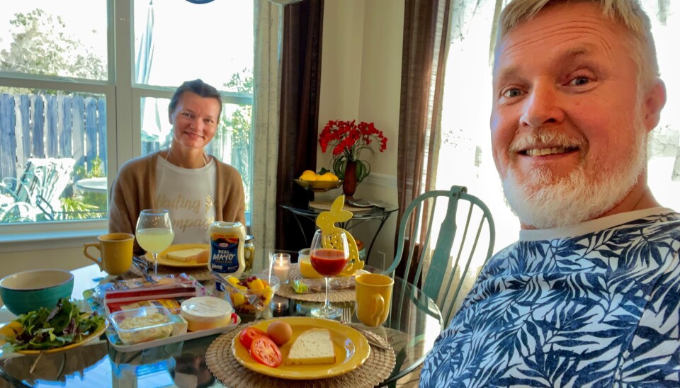 Rune Øverås og kona Berit er i innreisekarantene i USA i påsken. Nå venter snart starten på utdanningen på P-8.
