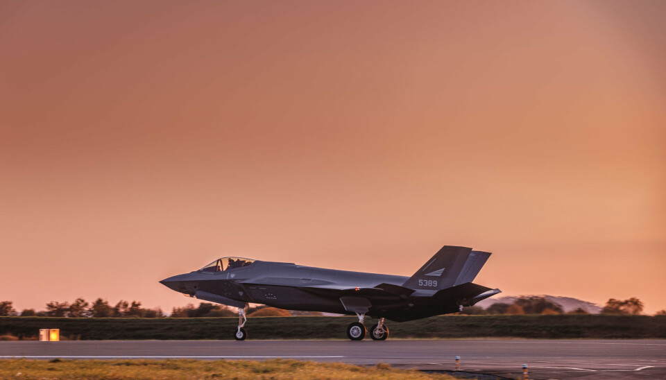 TRIPPELT: Forsvarstidskriftet Jane's anslår at hver flytime for F-35 koster nærmere 300.000. Det er tre ganger dyrere enn det Luftforsvaret anslår.