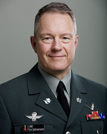 Forsvarssjefens sjefssersjant Ingar Lund. Forsvarssjefens sjefssersjant Ingar Lund.