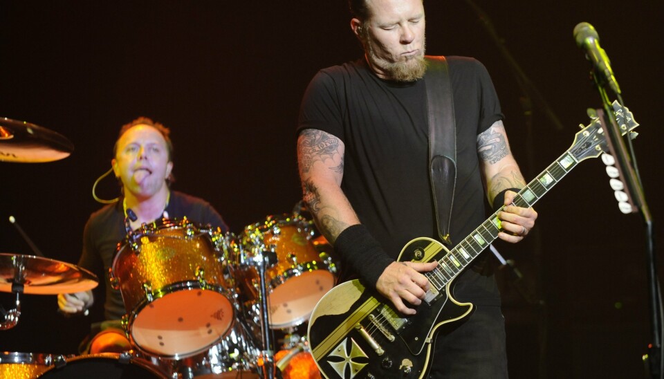 FAVORITTER: Lars Ulrich og James Hetfield i Metallica, et av artikkelforfatterens favorittband.