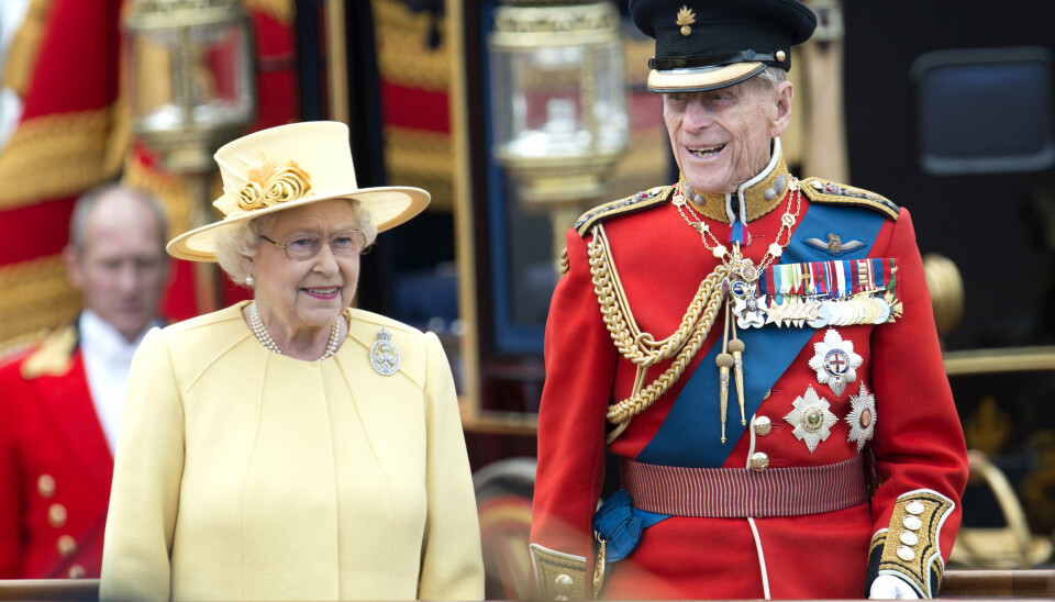 Mandatory Credit: Photo by Tim Rooke/REX (1741143aj)
Queen Elizabeth II, Prince Philip
Trooping the Colour, London, Britain - 16 Jun 2012