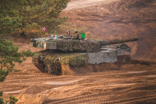 LEOPARD: En norsk Leopard A4NO under Iron Spear 2019. LEOPARD: En norsk Leopard A4NO under Iron Spear 2019.