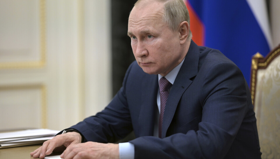 KRITISK: Putin og hans regjering beskylder Nato for å øke våpenleveransene til Ukraina.