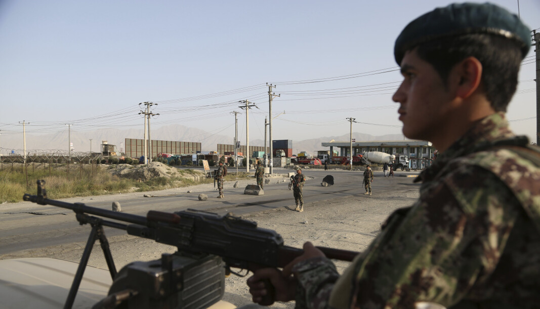 KABUL: En afghansk soldat på vakt i Kabul. KABUL: En afghansk soldat på vakt i Kabul.