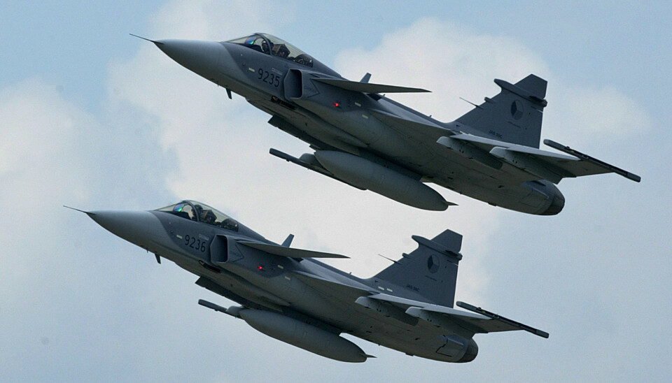KAMPFLY: Hvis Finland velger svenske JAS Gripen er det en kontrakt verdt rundt 100 milliarder kroner. Her ser vi JAS-39 Gripen tilhørende det tsjekkiske luftforsvaret.