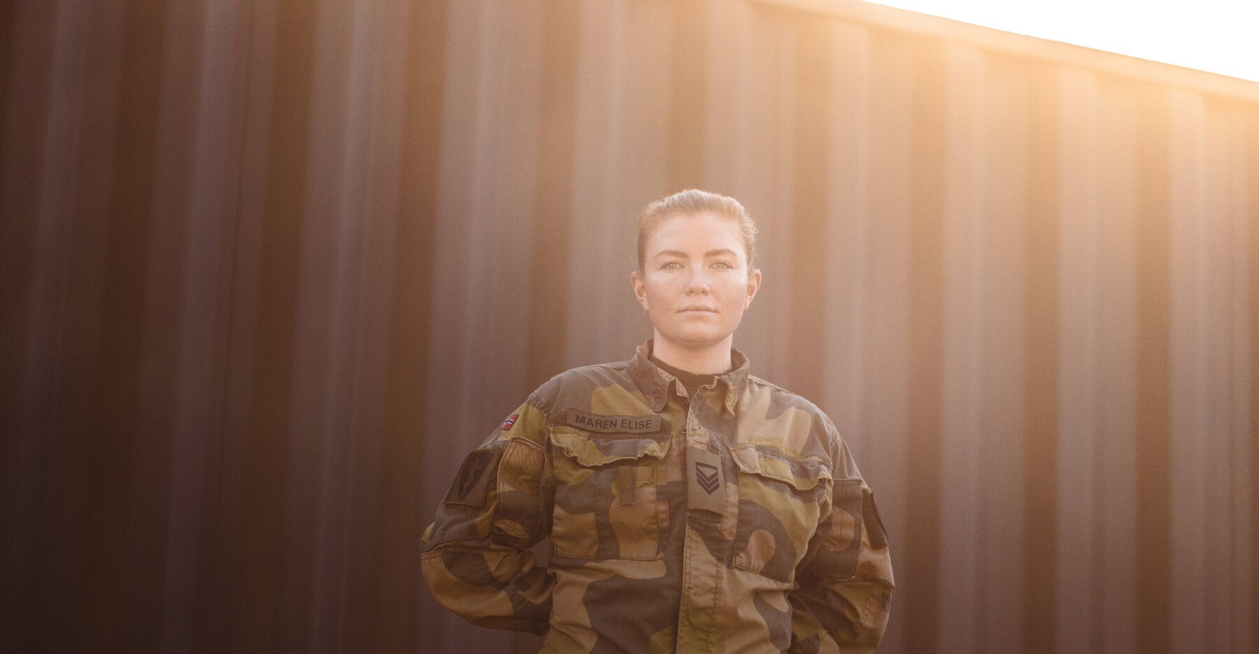 Kursbefal under fagperioden til de nye legene i forsvaret, Maren Elise Røkaas. Kursbefal under fagperioden til de nye legene i forsvaret, Maren Elise Røkaas.