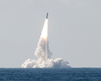 Frankrike tester ballistiske missiler i Atlanterhavet