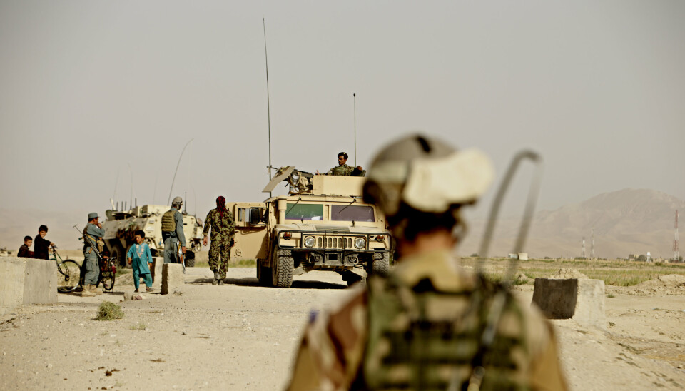 STABILISERINGSSTYRKER: Afghanske og norske styrker på oppdrag i Almar distrikt i Faryab-provinsen i Afghanistan