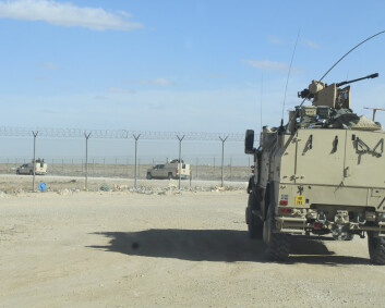Rakettangrep mot norskvoktet flybase i Irak