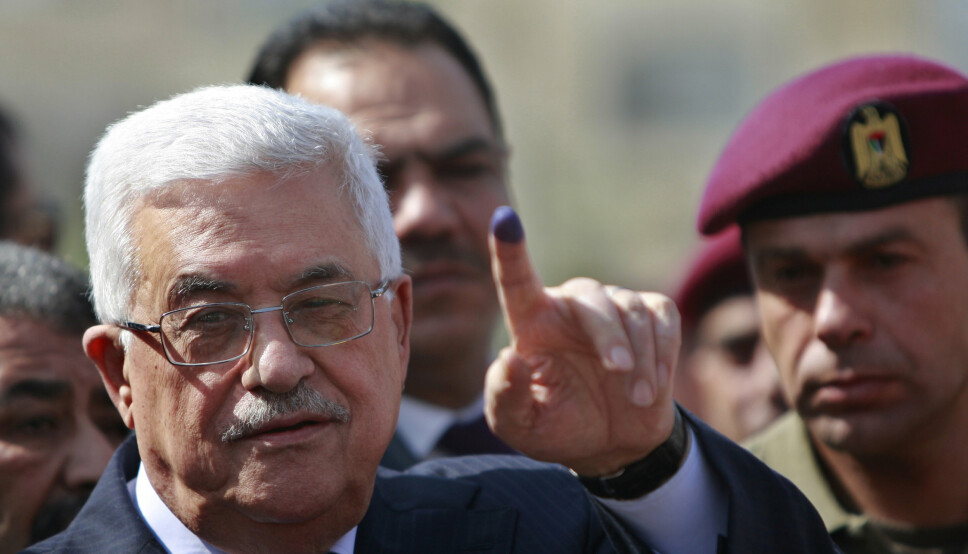 ØNSKER UTSETTELSE: Palestinernes president Mahmoud Abbas vil trolig be om utsettelse av valget i mai.