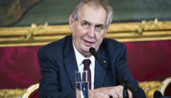 ANKLAGES: President Milos Zeman har lenge vært prorussisk. Demonstranter anklager ham for forræderi. ANKLAGES: President Milos Zeman har lenge vært prorussisk. Demonstranter anklager ham for forræderi.