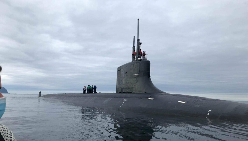 UBÅT-BESØK: Den reaktordrevne ubåten USS Seawolf utenfor Tromsø i august 2020. Nå skal havnen Grøtsund kunne ta imot fartøyer av denne typen.