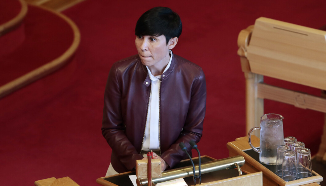 KONTROLL: På lang sikt vil alle tjene på at regimet for eksportkontroll forbedres, skriver Kjølv Egeland. Her ser vi utenriksminister Ine Eriksen Søreide (H) på Stortinget. KONTROLL: På lang sikt vil alle tjene på at regimet for eksportkontroll forbedres, skriver Kjølv Egeland. Her ser vi utenriksminister Ine Eriksen Søreide (H) på Stortinget.