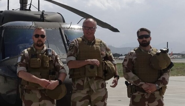 COMMAND TEAM: Styrkesjef Salberg i midten, sammen med orlogsmester Bernt-Jakob Elvehøy (t.v) og major Markus Jagersten. COMMAND TEAM: Styrkesjef Salberg i midten, sammen med orlogsmester Bernt-Jakob Elvehøy (t.v) og major Markus Jagersten.