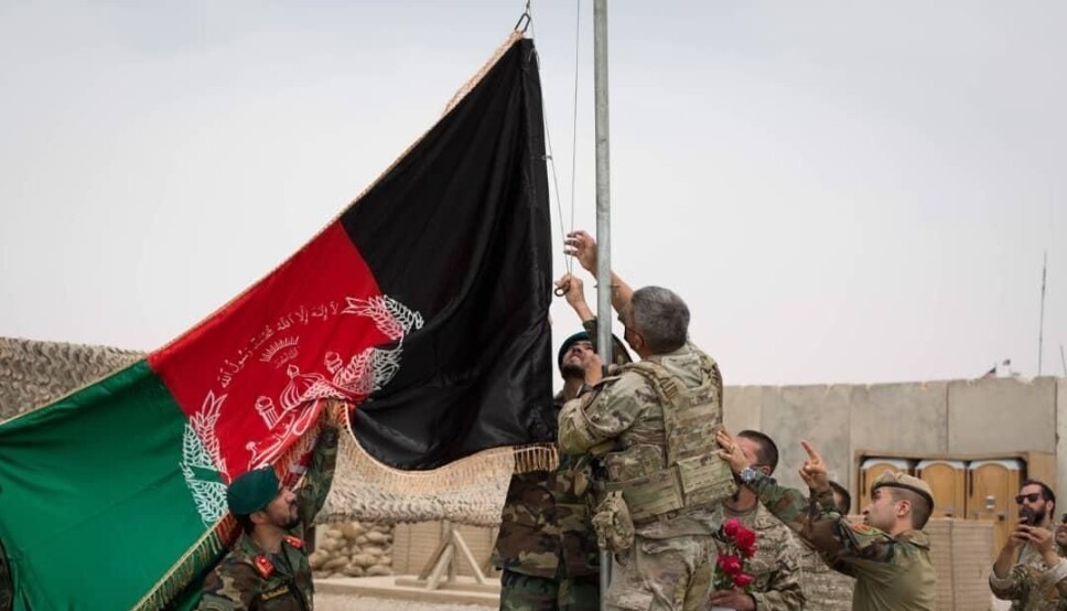 HELMAND: En amerikansk militærleir i Helmand-provinsen overtas av afghanske regjeringsstyrker 2. mai.