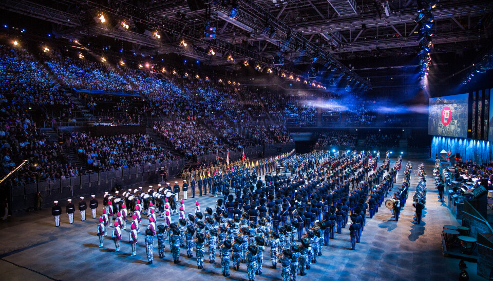 OSLO SPEKTRUM: Det skulle vært et fullsatt Spektrum i april 2020, men så kom koronapandemien. Nå er Norsk Militær Tattoo utsatt til høsten 2022.