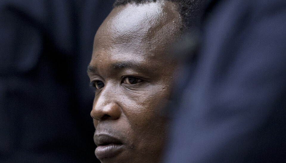 DØMT: Dominic Ongwen, her avbildet i en tidligere fase av rettssaken i 2016, er dømt til 25 års fengsel for krigsforbrytelser.