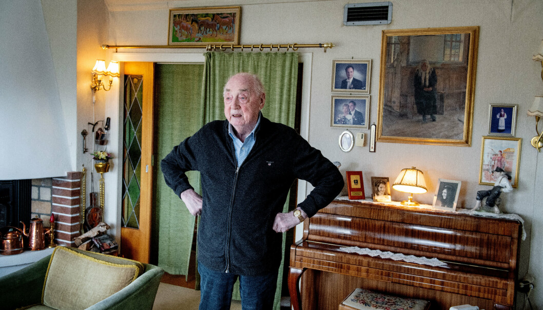EIN ÆRA ER OVER: Jacob Strandheim (101) var den siste gjenlevande frå Shetlandsgjengen under 2. verdenskrig.