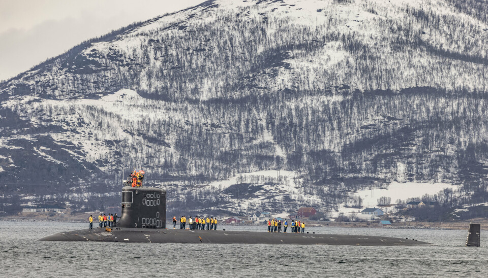 UBÅT: Besøket av en amerikansk atomdrevet ubåt i Grøtsund havn utenfor Tromsø har skapt sterke reaksjoner.