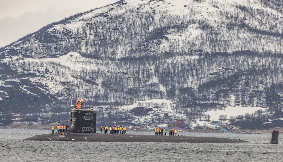 UBÅT: Besøket av en amerikansk atomdrevet ubåt i Grøtsund havn utenfor Tromsø har skapt sterke reaksjoner.