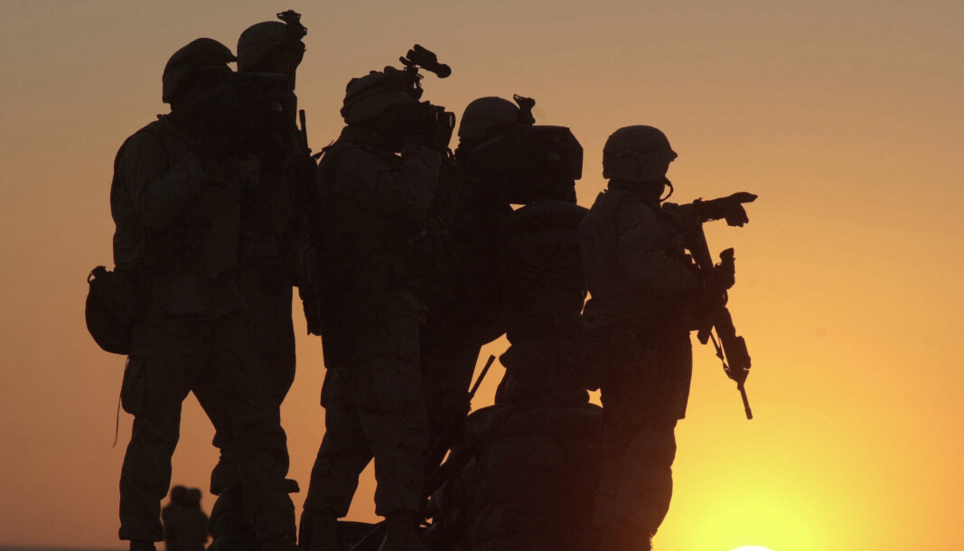 KANDAHAR: Amerikanske soldater på den amerikanske basen ved Kandahar flyplass. KANDAHAR: Amerikanske soldater på den amerikanske basen ved Kandahar flyplass.