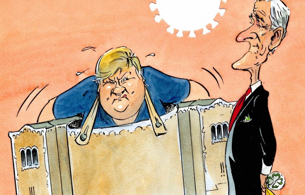 REKORD: Erna Solberg har selv satt en tvilsom Norgesrekord ved å lede fire forskjellige regjeringer i løpet av tre år, skriver Harald Stanghelle. REKORD: Erna Solberg har selv satt en tvilsom Norgesrekord ved å lede fire forskjellige regjeringer i løpet av tre år, skriver Harald Stanghelle.