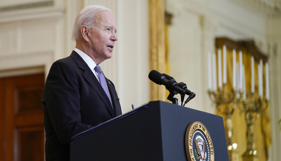 VÅPENHVILE: President Joe Biden uttrykker bekymring for krigføringen mellom Israel og Hamas på palestinske Gazastripen, men han har så langt ikke gjort som andre verdensledere og krevd en umiddelbar våpenhvile mellom partene.