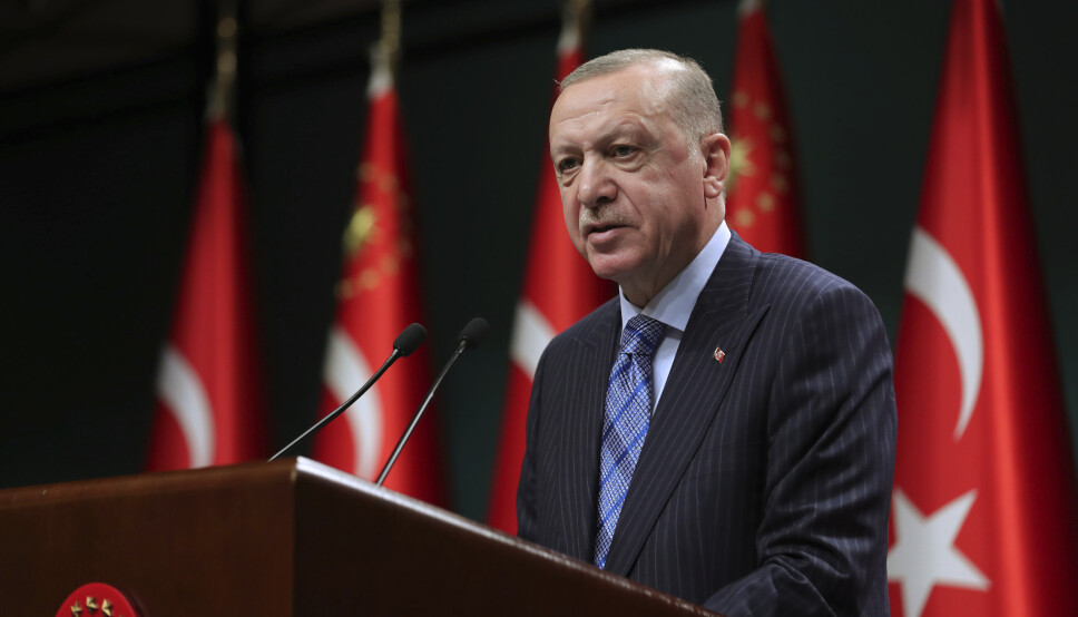 ANKLAGET: Tyrkias president Recep Tayyip Erdogan har anklaget Israel for «terrorisme» mot palestinerne og sagt at «det ligger i deres natur». USA fordømmer uttalelsene.