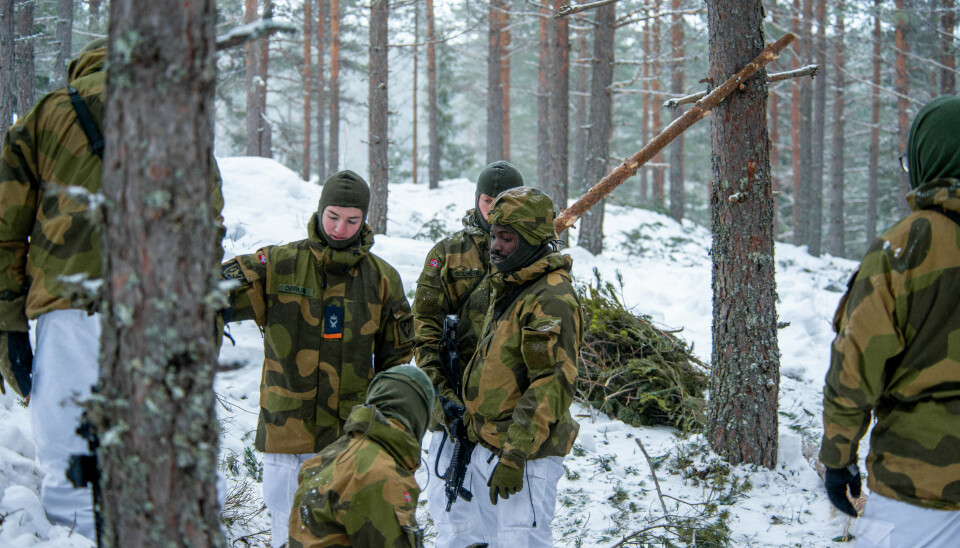 VETERAN: Alle i Forsvaret er veteraner, mener forsvarssjef, Eirik Kristoffersen. Her ser vi soldater fra Akershus kommandantskap på øvelse.