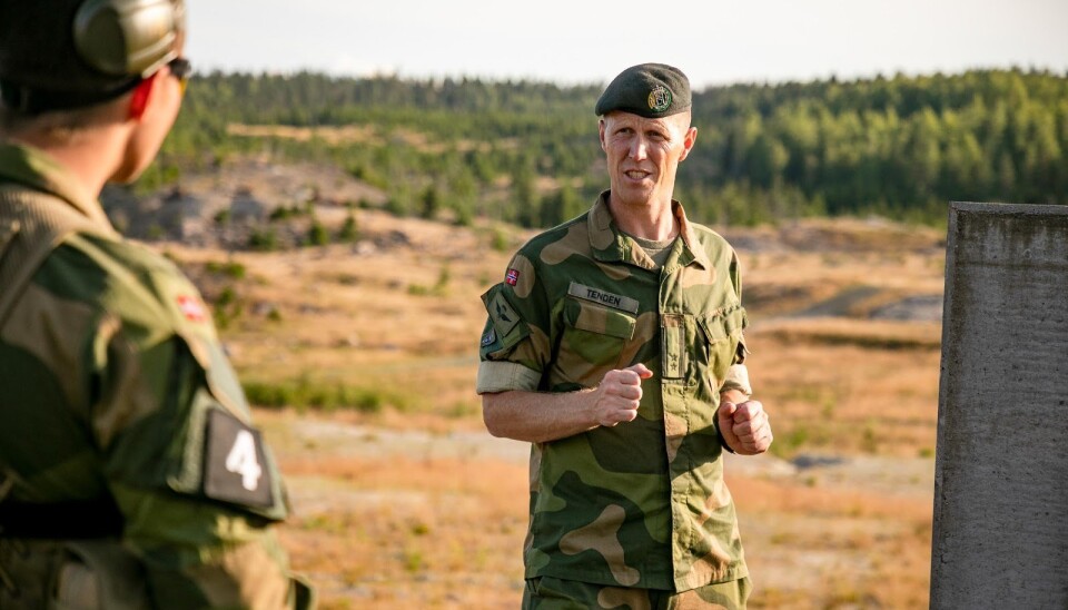 TRENING: Ole-Christian Tenden hadde valgt maraton over å pumpe jern.