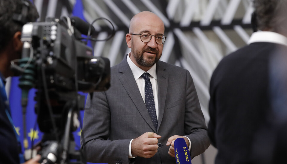 FORDØMMER: EU-president Charles Michel sier de 27 EU-lederne fordømmer det de kaller bortføring av Malis president og statsminister.