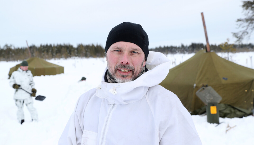 FREMMER FORSLAG: Major Knut Hummelvoll ved Forsvarets vinterskole.