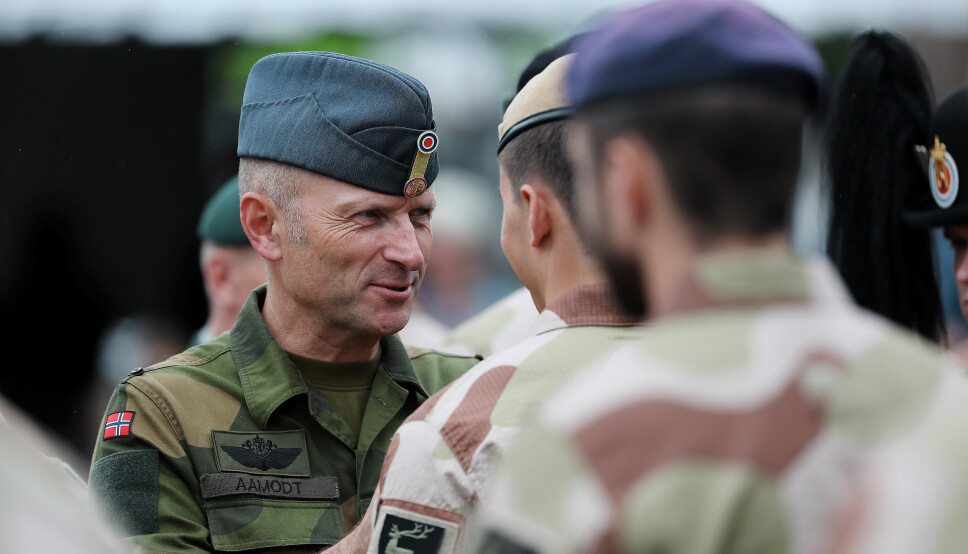 NY FLO-SJEF: Nestkommanderende ved Forsvarets operative hovedkvarter (FOH) generalmajor Lars Christian Aamodt fotografert i forbindelse med en medaljeseremoni på Akershus festning for norske soldater tjenestegjort i Erbil, Irak og Bamako, Mali.