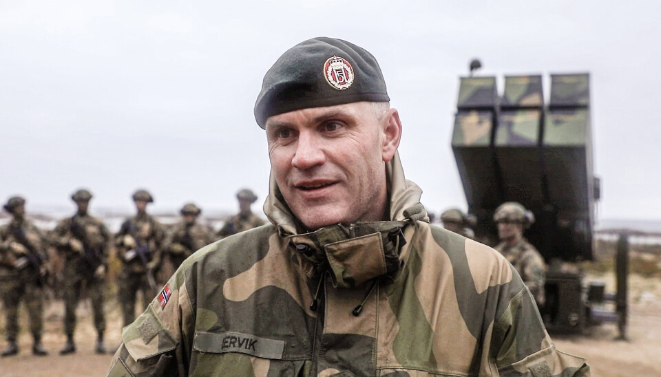 HÆRSJEF: Generalmajor Lars Lervik.