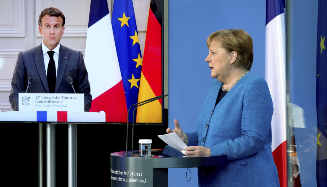 UAKSEPTABELT: Frankrikes president sier det er uakseptabelt å spionere på allierte. Angela Merkel stiller seg bak. UAKSEPTABELT: Frankrikes president sier det er uakseptabelt å spionere på allierte. Angela Merkel stiller seg bak.