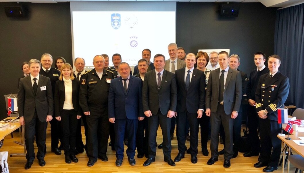PLANLEGGING: Russiske og norske deltakere fra et tidligere planleggingsmøte. PLANLEGGING: Russiske og norske deltakere fra et tidligere planleggingsmøte.