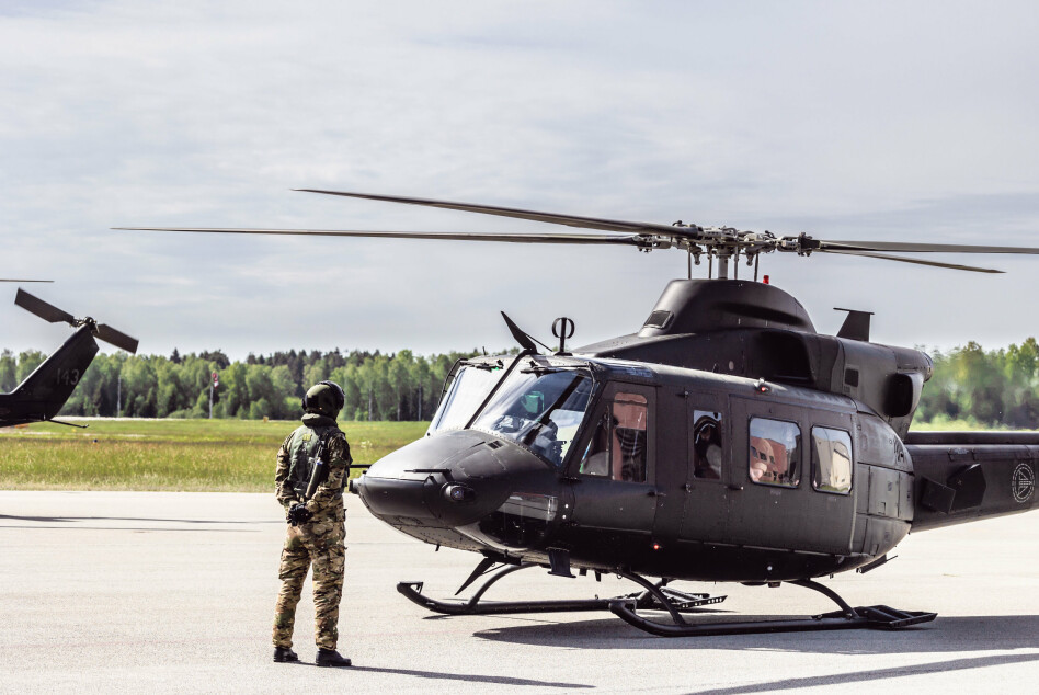 339 SKVADRON: Et helikopter som er del av 339 skvadron som støtter spesialstyrkene.