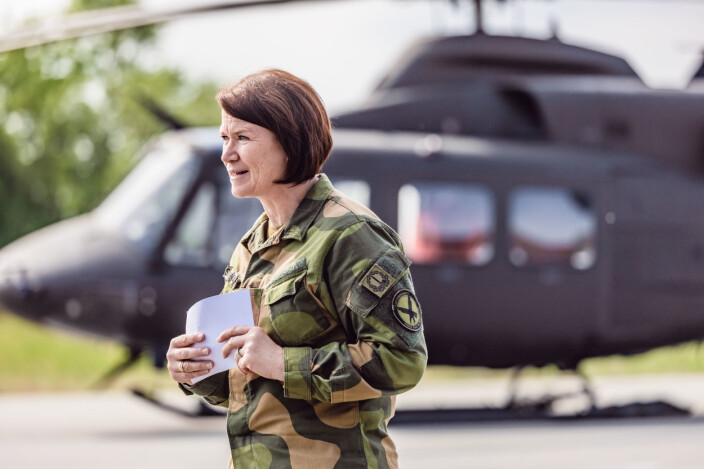 SJEF LUFT: Generalmajor Tonje Skinnarland ser fram til investeringer i infrastruktur på Rygge som del av avtalen med USA. SJEF LUFT: Generalmajor Tonje Skinnarland ser fram til investeringer i infrastruktur på Rygge som del av avtalen med USA.