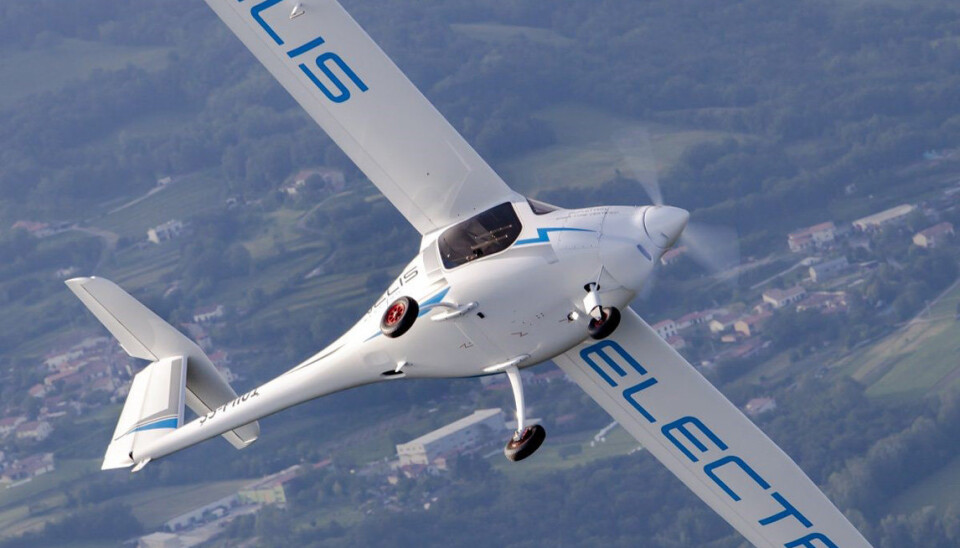 ELEKTRISK: Et fly av typen Pipestrel Velis Electro som skal brukes av Det danske forsvaret.