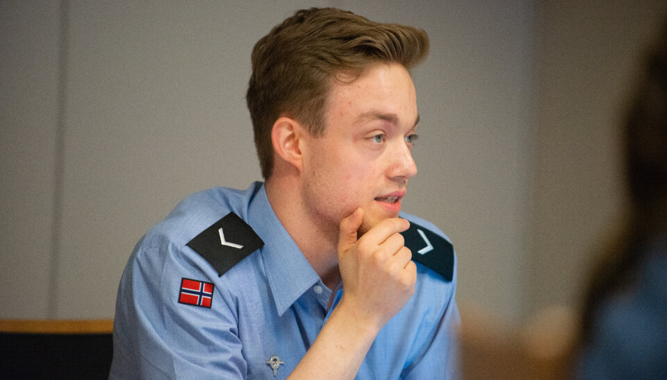 MAT: Hovedtillitsvalgt i Luftforsvaret Sondre Skytteren etterlyser mer penger for å gi et bedre mattilbud for vernepliktige soldater.