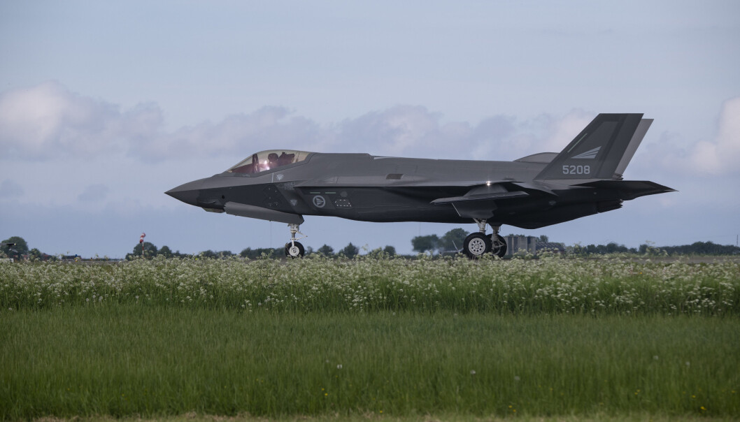 KAMPFLY: Opp til åtte F-35 har deltatt samtidig under øvelse ACE. Her er et av flyene på Ørland flystasjon. KAMPFLY: Opp til åtte F-35 har deltatt samtidig under øvelse ACE. Her er et av flyene på Ørland flystasjon.